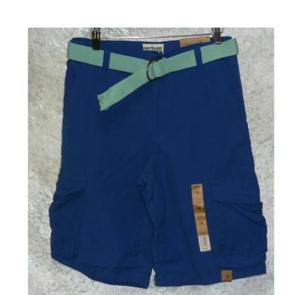 Boy's Cargo Shorts Urban Pipeline belted size 10, 18 NEW - Picture 6 of 7